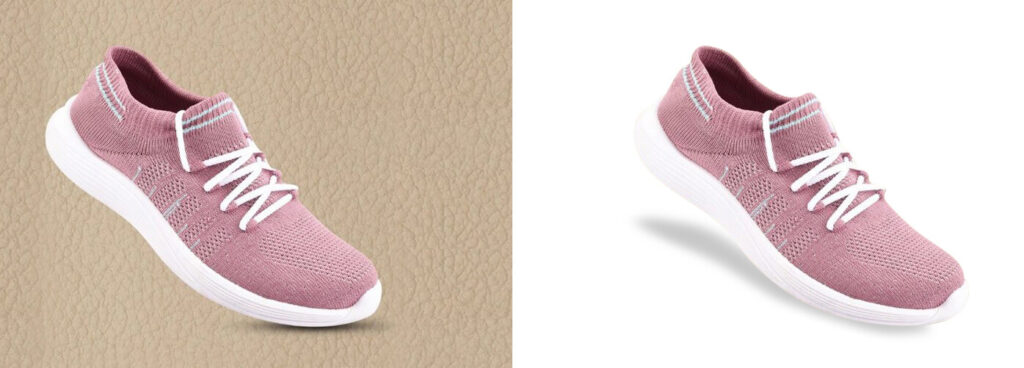 sport shoes editing
